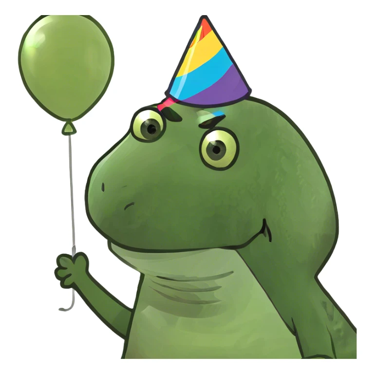 child drawing of a dinosaur sticker