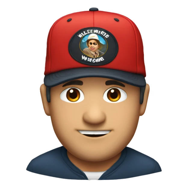 Mike wazovski in red hat sticker