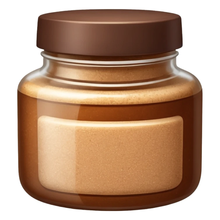 A jar of brown body scrub  sticker