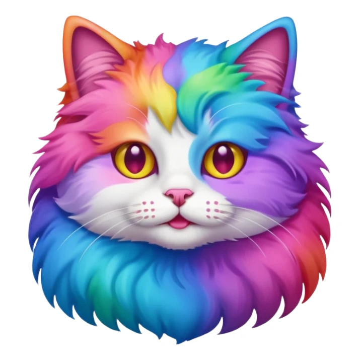 Rainbow cat sticker