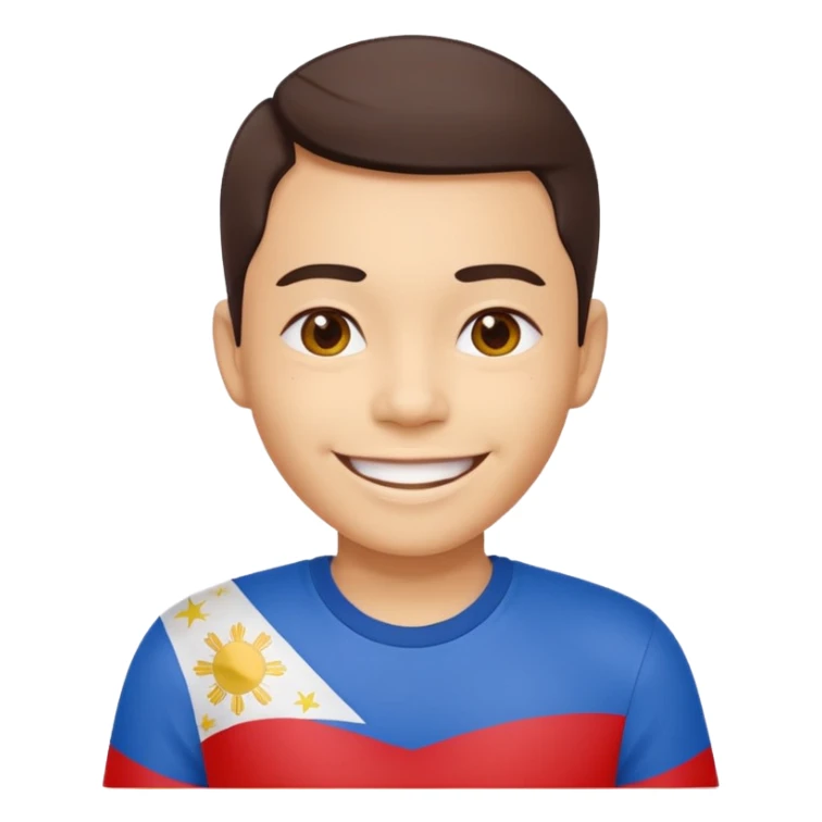 smile with Filipino colors sticker