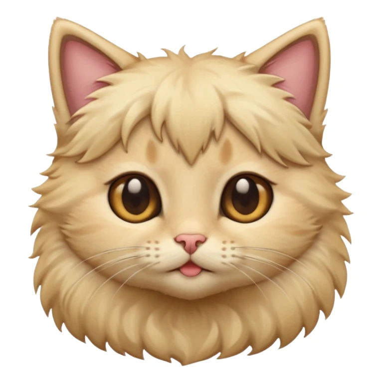 kitten with blonde hair and brown eyes sticker