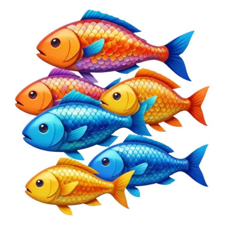 pile of fish sticker