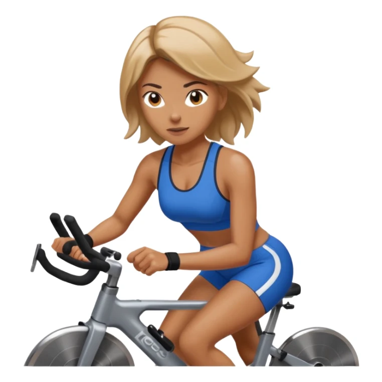 woman in spining sport sticker