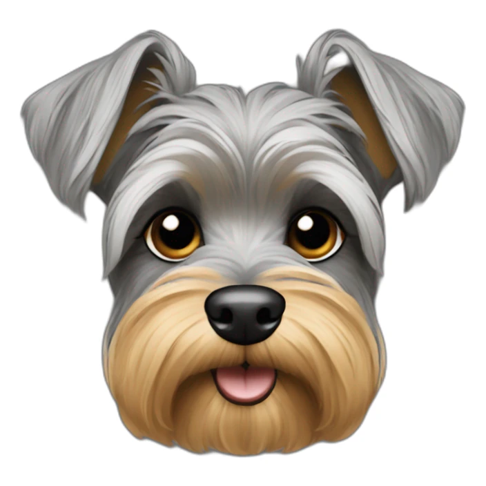 schnauzer yorkie lighter sticker