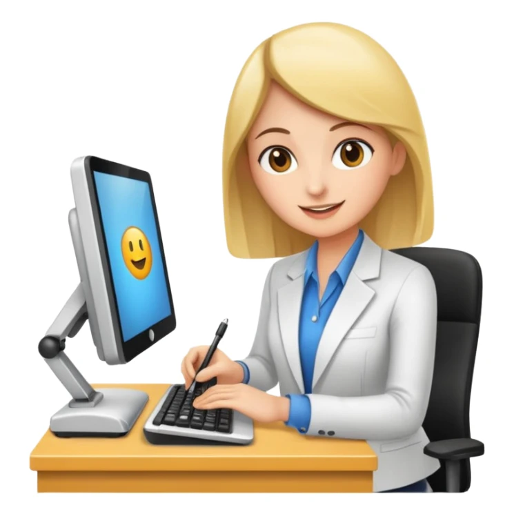 hazme un emoji que le este ayudando a una empresa a dejar de perder tiempo en tareas repetitivas y empezar a centrarse en lo que realmente importa: crecer. sticker