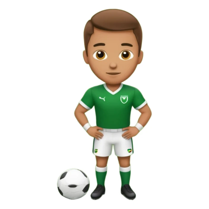 a football player in a match sticker
