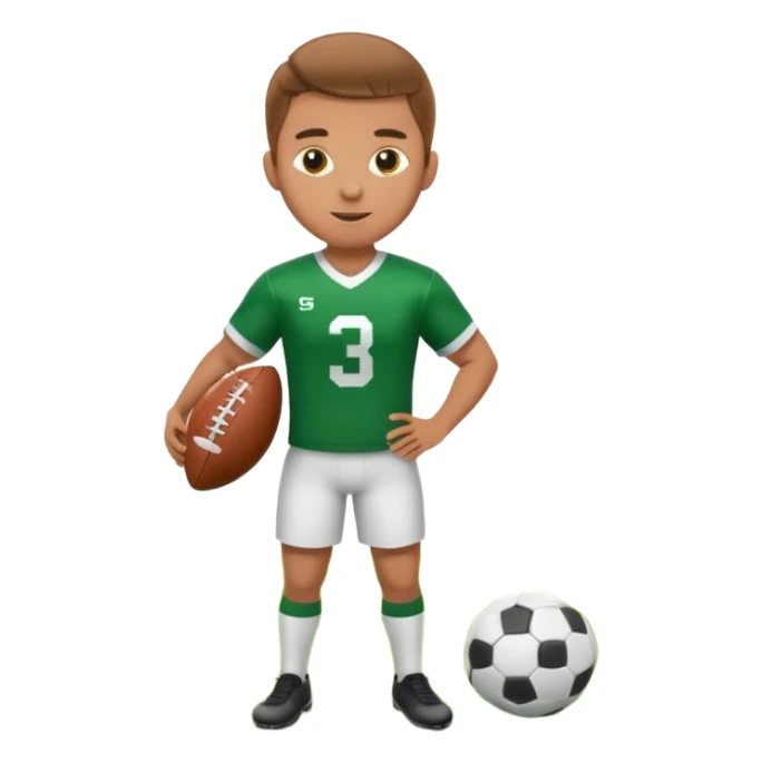 a football player in a match sticker