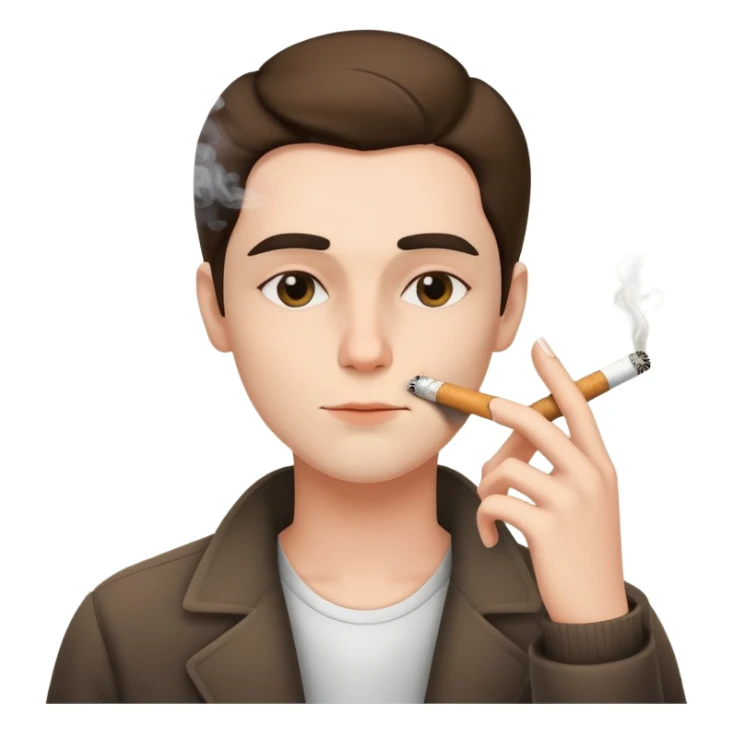 personne qui fume  sticker