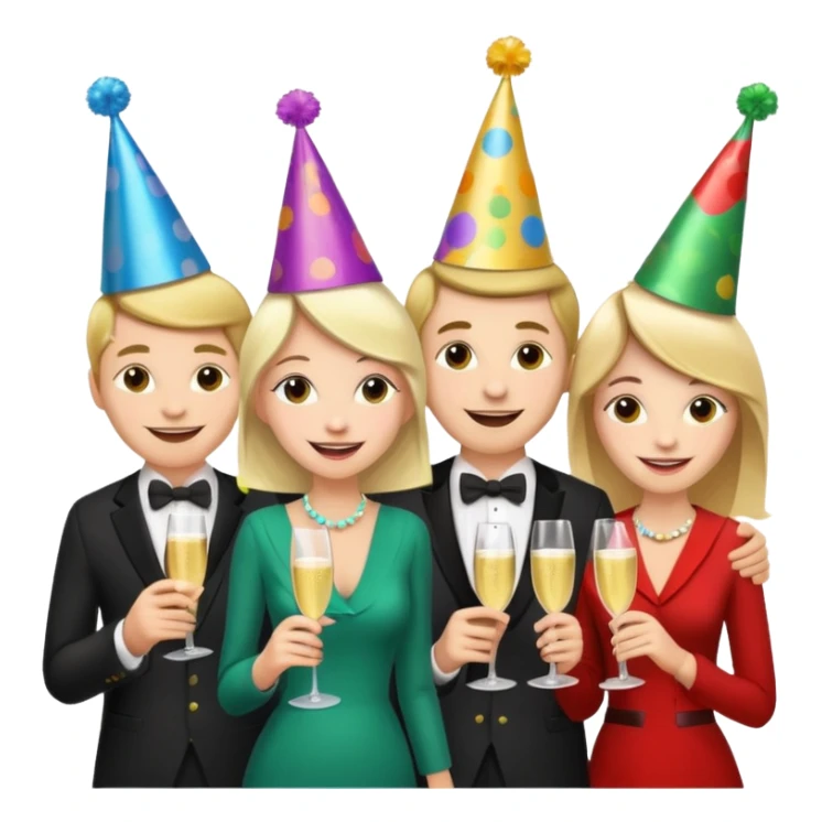 christmas party sticker