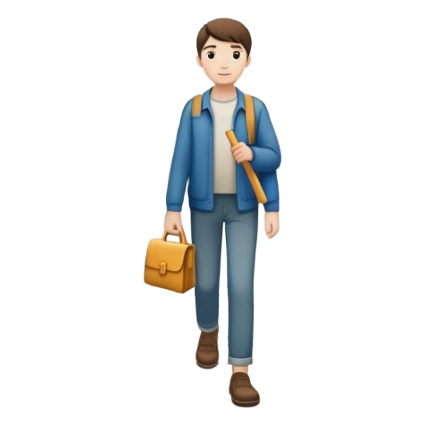 The image shows a person walking across a bridge, symbolizing a personal journey. The atmosphere is calm and introspective, with soft, emotional tones. In their hands, they carry symbolic tools labeled “Compassion” and “Forgiveness,” suggesting healing after emotional pain--  sticker