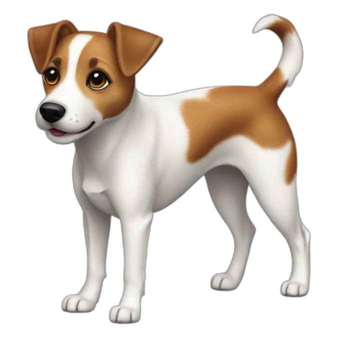 dog Jack Russell Terrier full body sticker