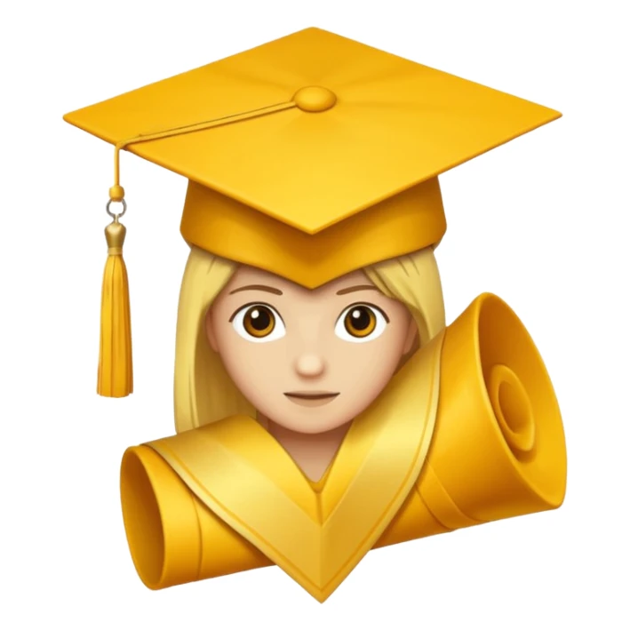 sobre manila amarillo con un logo de graduación 2017 sticker