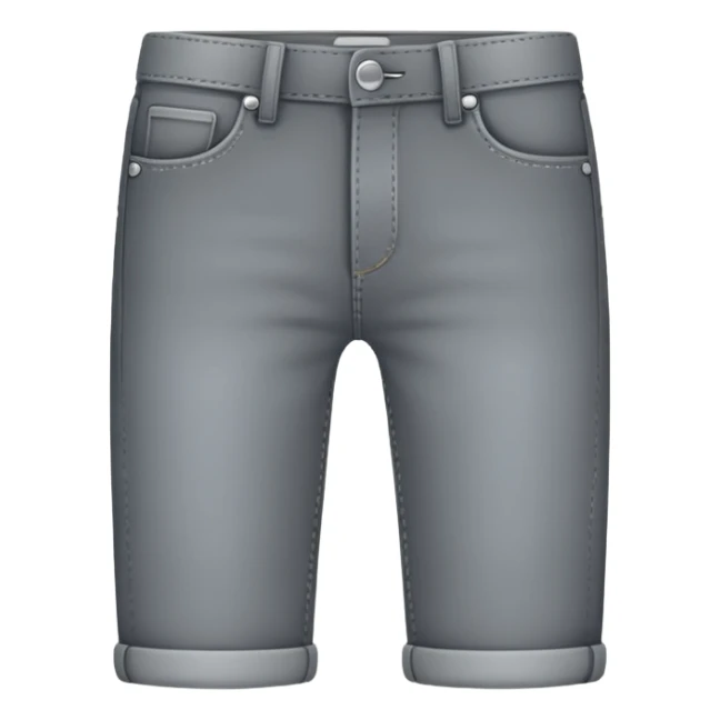 a gray jean without any details just the outline and grey fillled in sticker