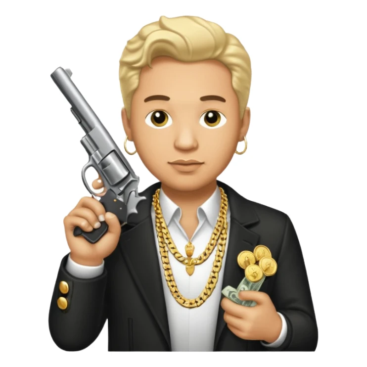 Ted Tiktok money gun "Sugar Daddy" titled sticker