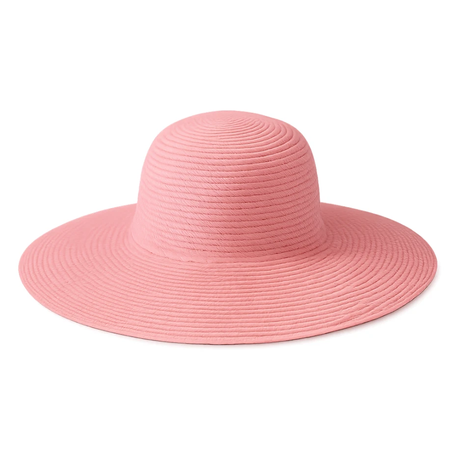 pink beach hat sticker