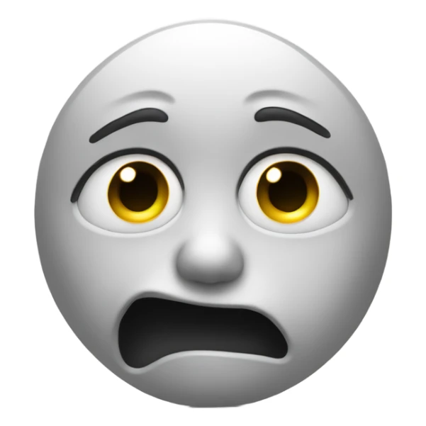 face holding back tears, crying with fingers showing peace sign sticker