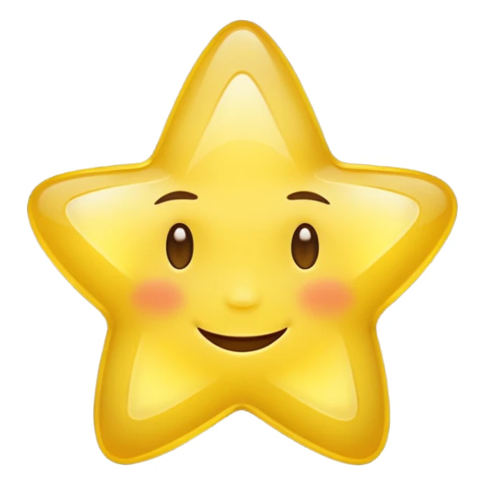 A star emoji smiling softly and eyes closed sticker