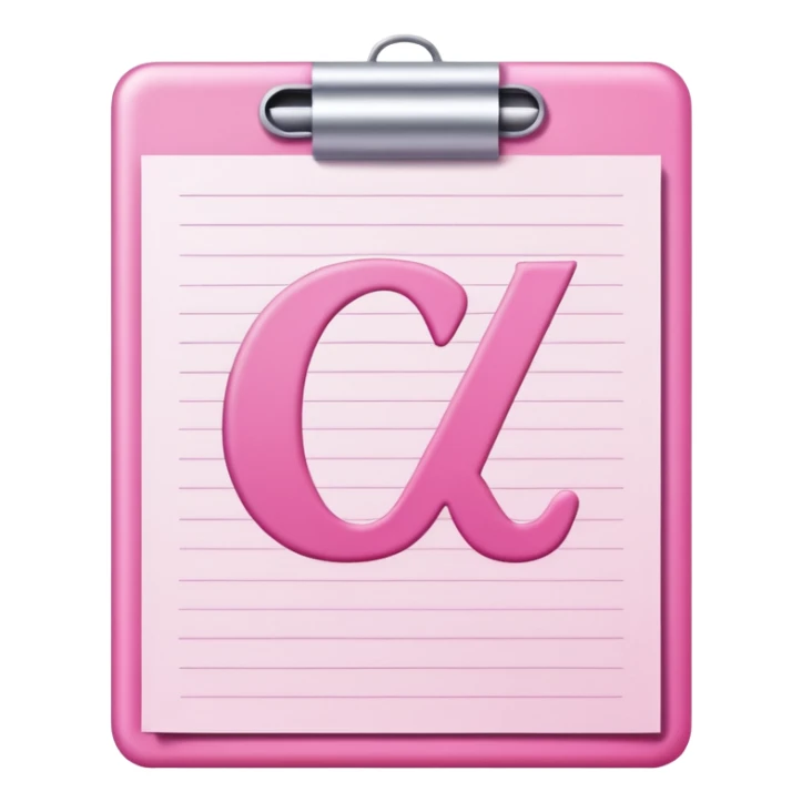 pink school grade card letter sticker