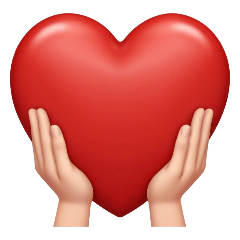 Un  cœur avec les mains et un M à l’intérieur  sticker