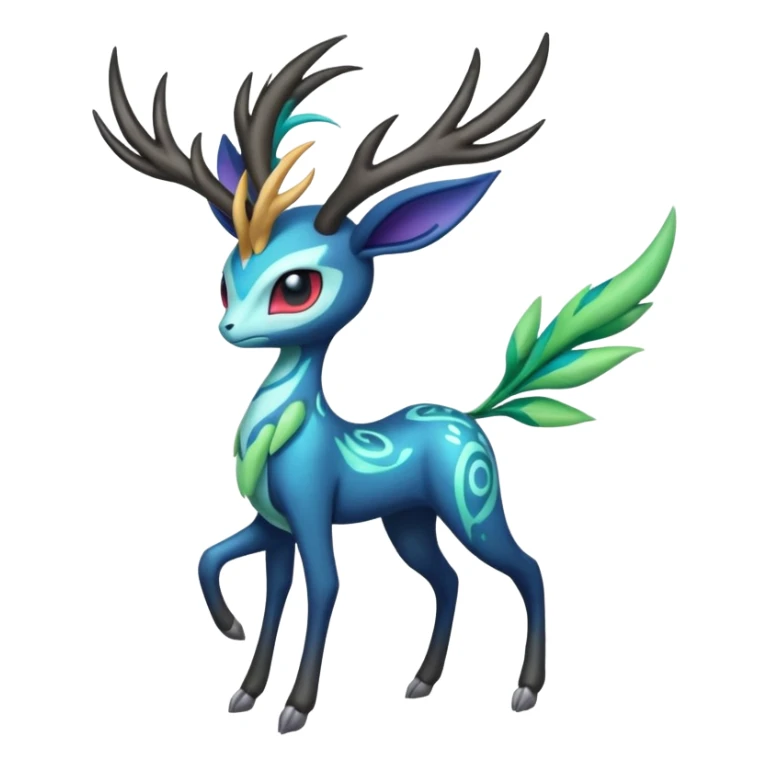 Colorful Exotic Meloetta-Xerneas-Cobalion-Virizion-Venom-Stitch-Fakémon-creature-hybrid sticker