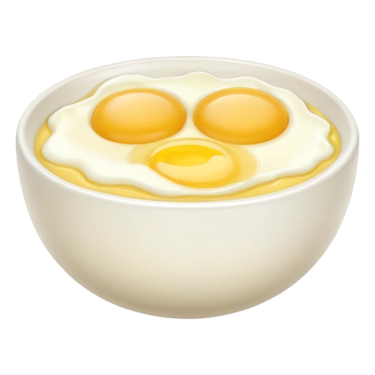 beaten egg in a bowl sticker