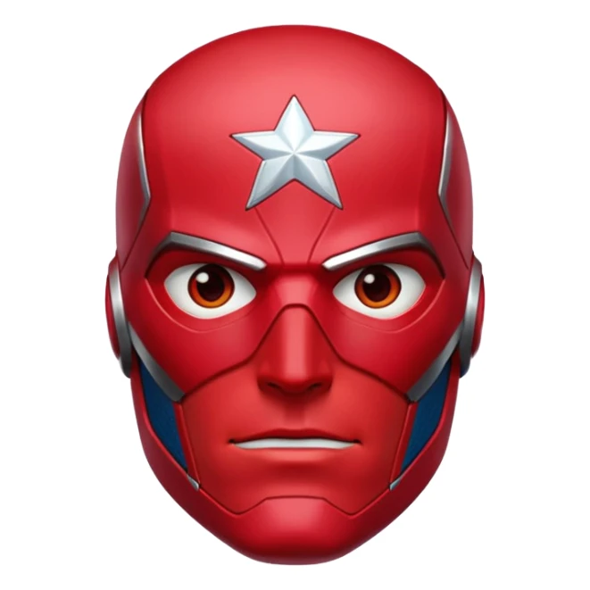 Vision marvel, red face from captain america: civil war sticker