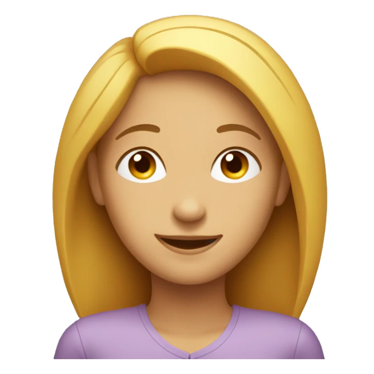 woman smiling with eyes closed and head turned to the left sticker