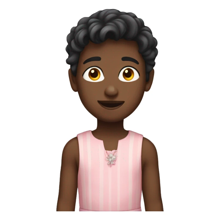 boy in a dress  sticker