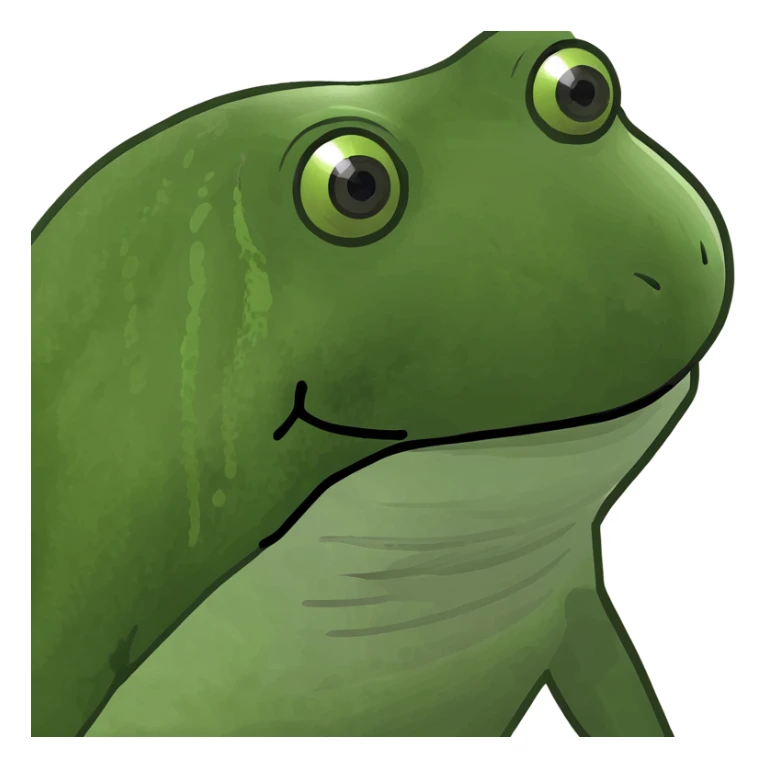 bufo frog snorkeling with colorful fish in the ocean sticker