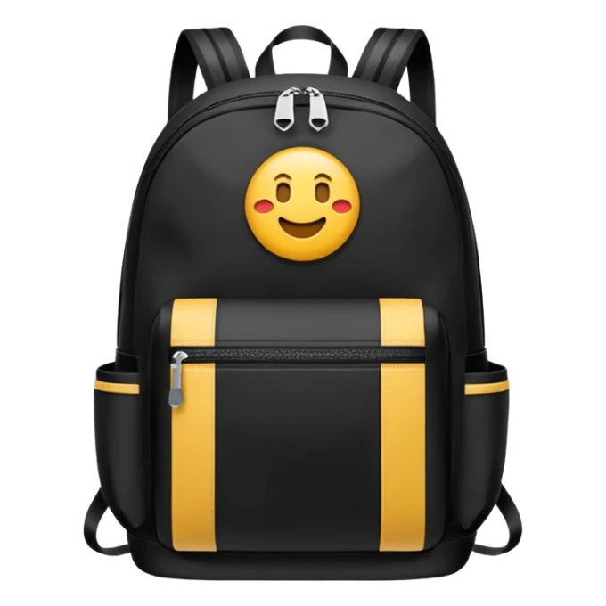 sac a dos de sport noir sticker