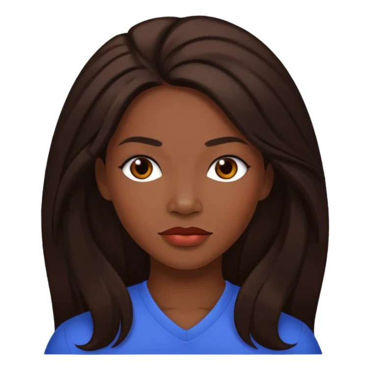 LaTocha Scott with long dark brown hair sticker