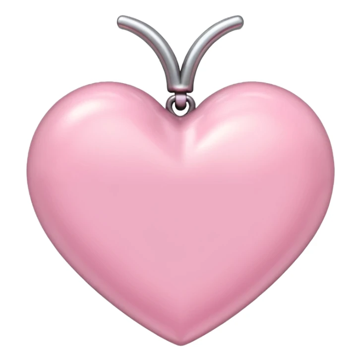 chrome hearts pastel pink heart sticker