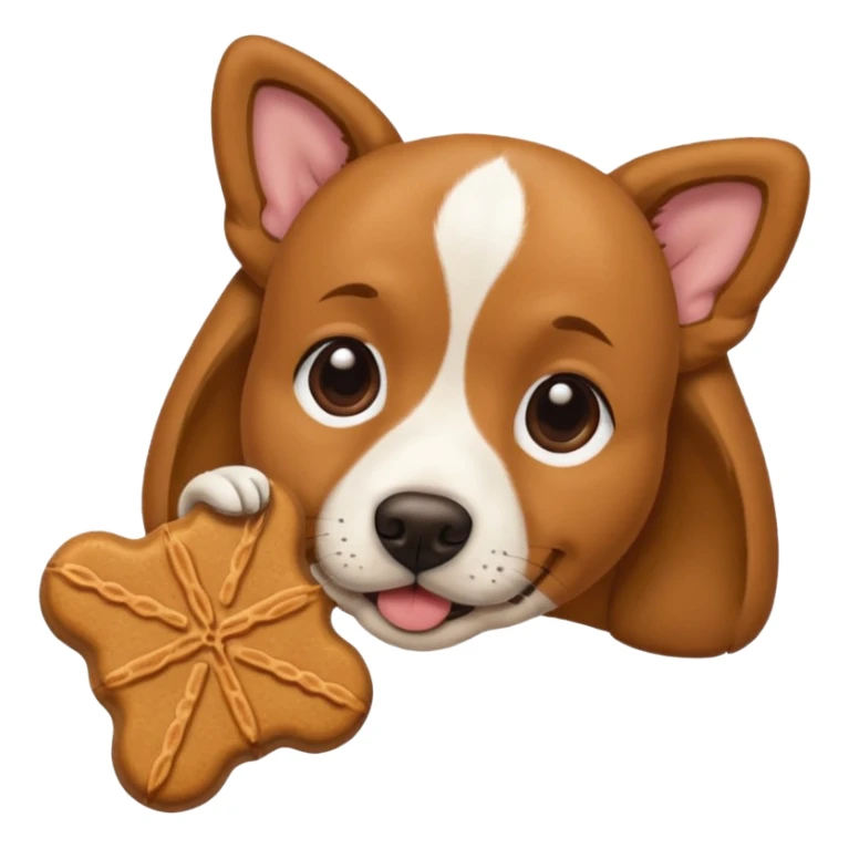 trainer hand holding a treat in front of a dog sticker