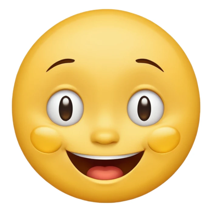 Emoji, yellow round laughing tilted head face with tears of fun sticker