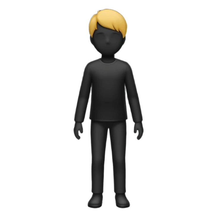 silhouette of a small figure growing into a tall one sticker