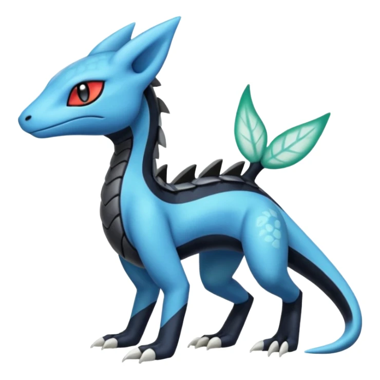 Meloetta-Dewott-Salandit-Nargacuga-Pokémon-Fakémon-fusion-hybrid-creature sticker