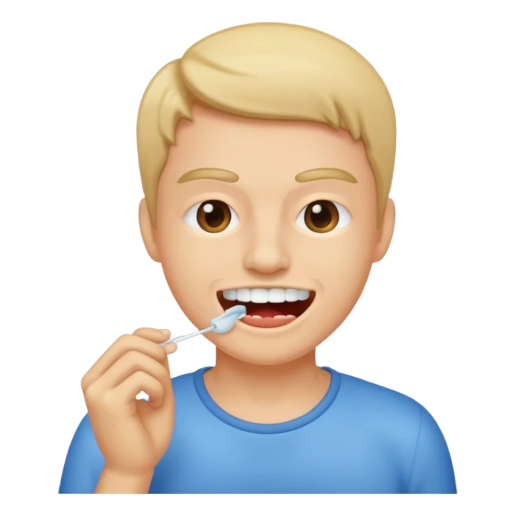 usar hilo dental en los dientes/ floss your teeth  sticker