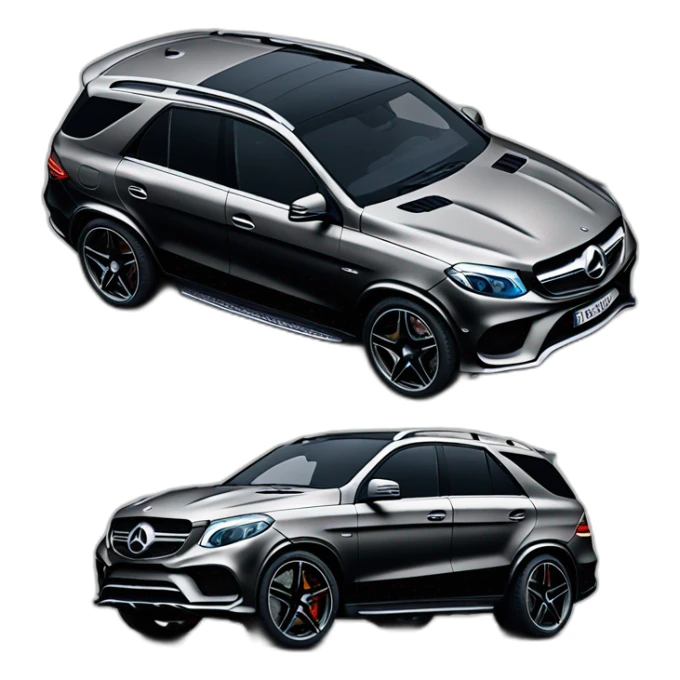 mercedes gle350 amg black sticker