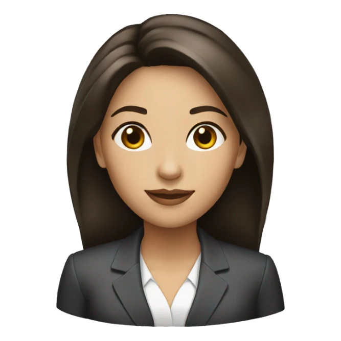 Business woman brunette girl sticker