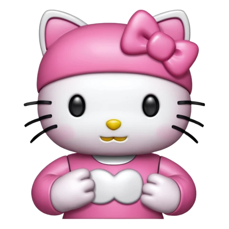 metallisorvi jossa on hello Kitty värit ja teema sticker