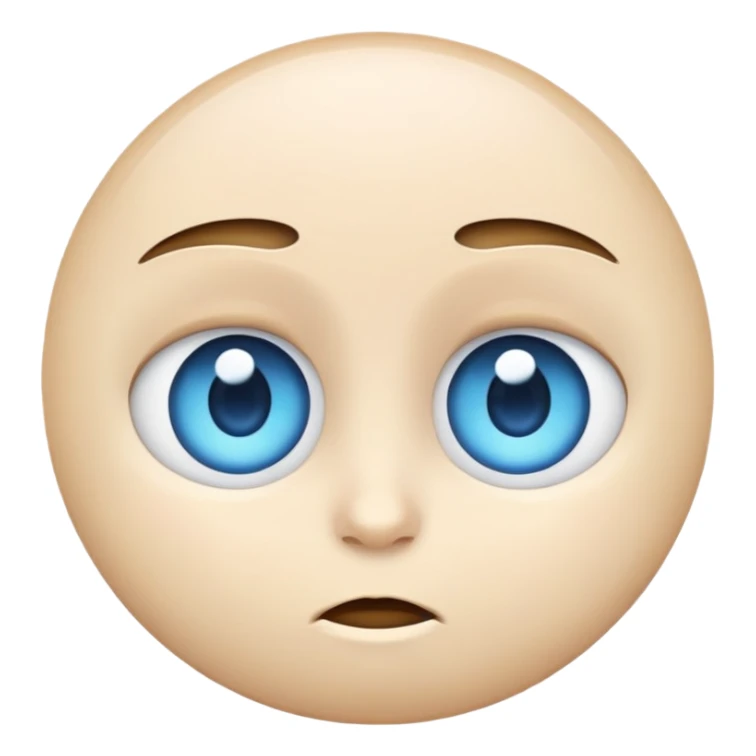 Blue eyes emoji sticker