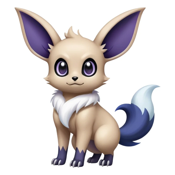 Cool Cute Kawaii Noibat-Eevee-Absol-Pokemon Full Body sticker