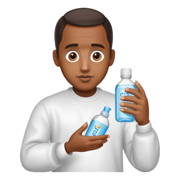 diddy holding baby oil  sticker