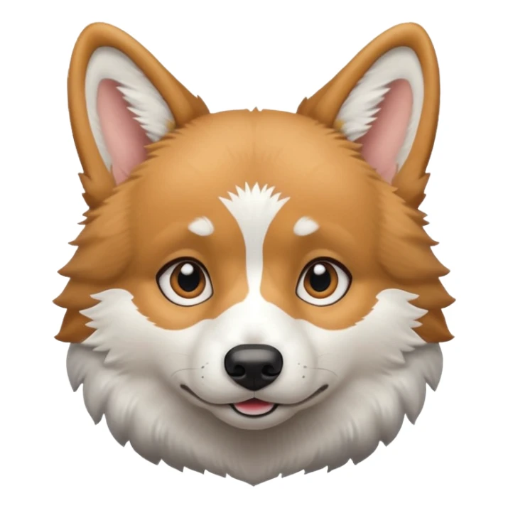 Corgi dog who looks like a Wolf sticker