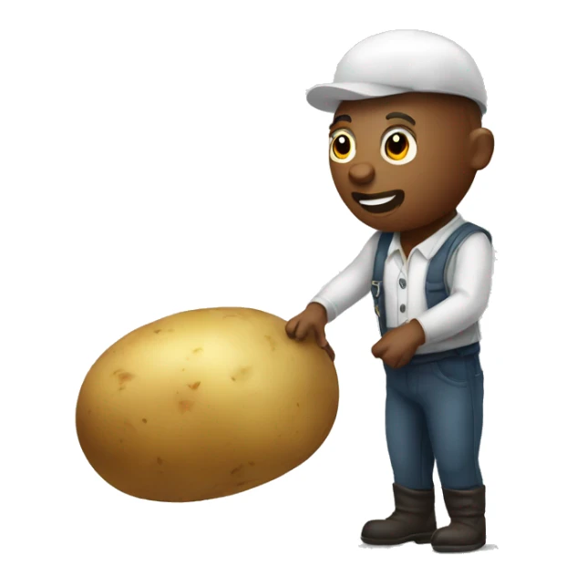 potato working sticker