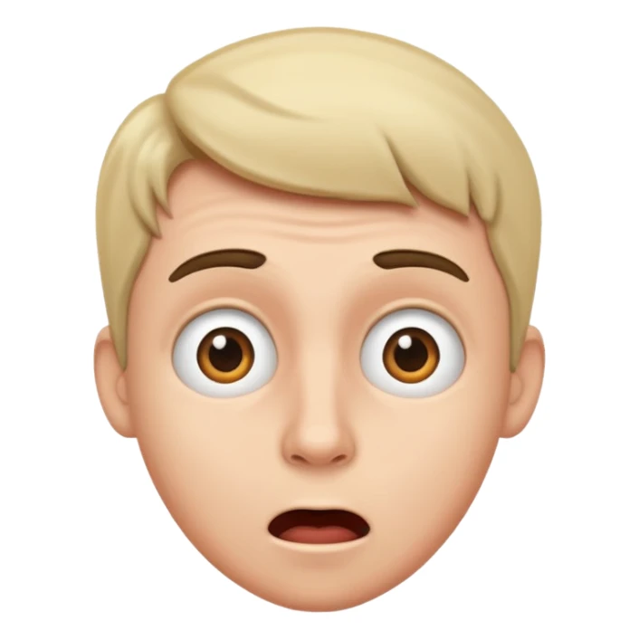 dame un emoji de hombre que de a entender algo sorprendente sticker