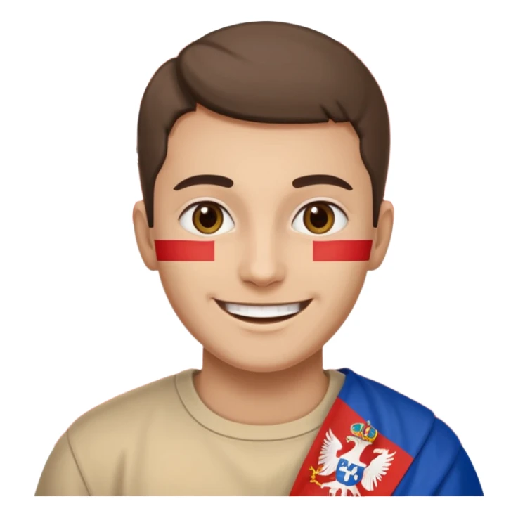 make me a emoji with serbian empire a  f sticker