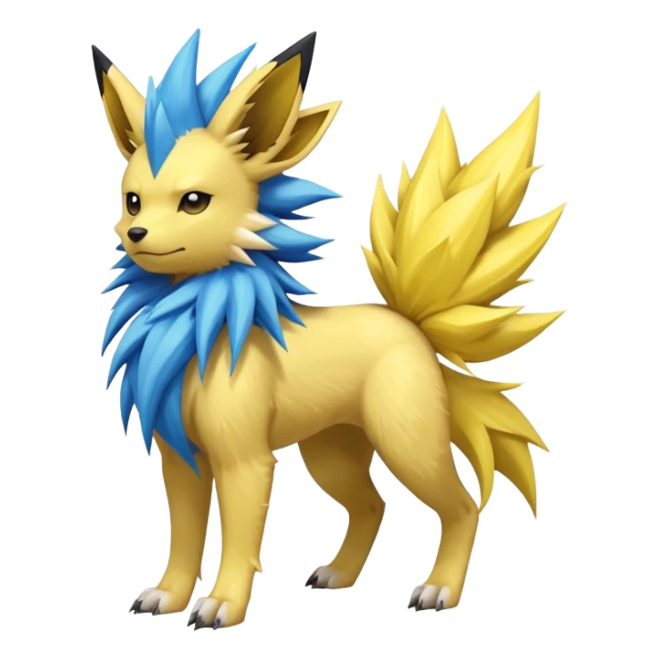 Jolteon-Luxio-Manectric-Fakémon-hybrid-creature (full body)  sticker