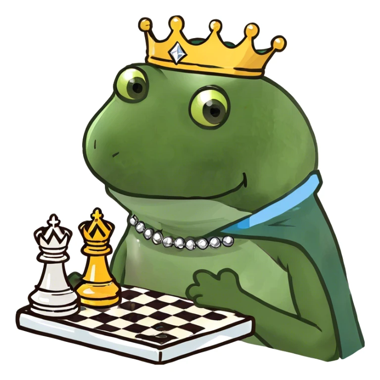 A set of diamond chess sticker